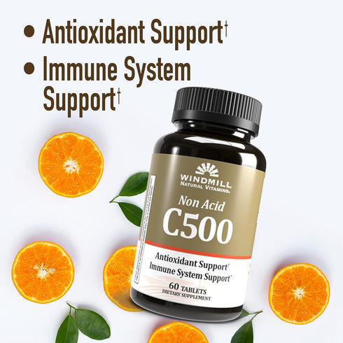 Vitamin C Tablet 500mg Non-Acid Wmill - 60 by WINDMILL...