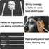 White Charcoal Pencils, Pack of 12 Charcoal Drawing Pencils, Charcoal Pencils for Artists, Art Supplies for Drawing and Highlighting, Charcoal Pen...