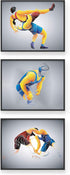Summit Designs Wrestling Wall Art Set of 3 (8x10) Unframed Prints – Motivational Sports Decor for Boys’ Bedrooms, Game Rooms, and Home Gyms – Wres...