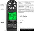 Anemometer Handheld Wind Speed Meter for Measuring Wind Speed Temperature and Max/Average/Current, High Precision Anemometer Measuring for Windsur...