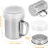 Accmor 2pcs Powdered Sugar Shaker Duster with Handle, Cinnamon Shaker Flour Sifter, 7oz Stainless Steel Fine Mesh Dredges Shakers for Cinnamon Flo...