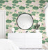 Yasinet Peel and Stick Wallpaper Floral Wallpaper Modern Removable Floral Contact Paper Self Adhesive Flowers Green Leaf Wallpaper Decorative for ...