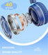 Upgrade USB Type C Kids Headphone for School, 94dB Safe Volume Limited, HD Stereo Sound, Foldable Lightweight On-Ear Headphones for Boys/Girls/Stu...