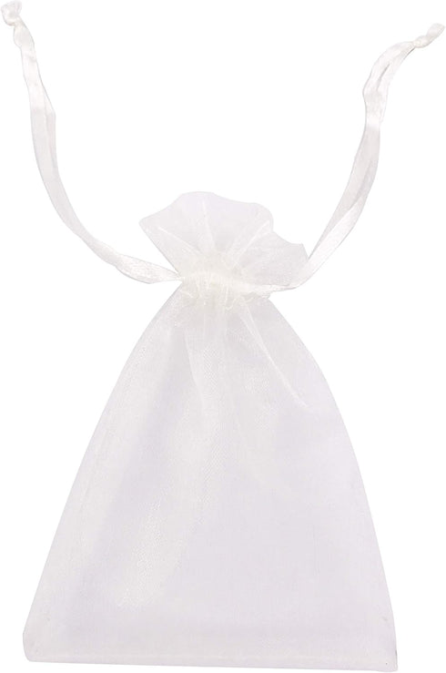 ATCG 100pcs 8x12 Inches Large Drawstring Organza Bags Decoration Festival Wedding Party Favor Pouches (White)...