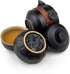 Travel Set KungFu Tea Black 200ml Pot Cups with Black Portable Packaging Bag...
