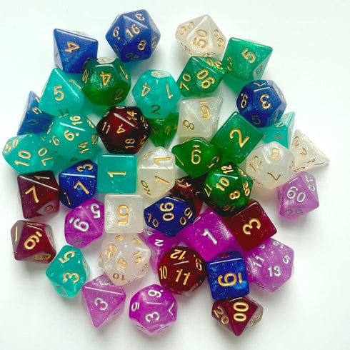 42Pieces DND Dice Set| Galaxy Single Color Polyhedral Dice Set for Board Game...