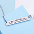 LParkin Nevertheless She Persisted Feminism Feminist Pantsuit Nation Solidarity Unity Political Affirmation Necklace (Bar-Necklace)...
