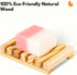 Urbanstrive Eco-Friendly Natural Wooden Soap Dish Soap Saver Holder Soap Tray for Bathroom, Biodegradable, Zero Waste, Plastic Free (Wooden)...