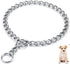 Dog Chain Collars (Made in USA) 304 Stainless Steel Metal Chew Proof Dog Necklace Anti Winding Dog Leash Extension Lead for Small Medium Large and...