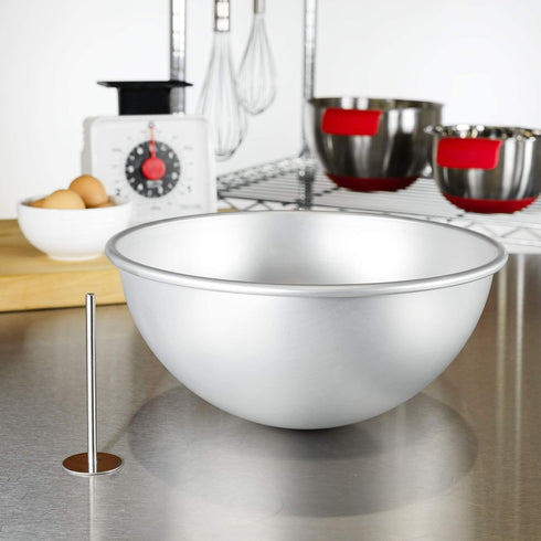 Fat Daddio's PHA-10 Anodized Aluminum Hemisphere Pan, 10 x 4.75 Inch, Silver...