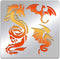 BENECREAT 6x6" Dragon Metal Stencils, Chinese Dragon Stencils for Wood Canvas Wall Painting Crafts and Decorations...