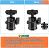 HEMMOTOP Tripod Ball Head H28 Black,Ball Head Mount Loading 6.6Lbs,Panorami Tripod Heads for Gopro Cam Camcorder Smartphone Light Microphone DSLR ...