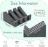 Cunhill 2 Pieces Silicone Soap Dish Self Draining Soap Dish Shower Waterfall Bar Soap Holder Tray with Drain Soap Saver for Kitchen Bathroom Acces...