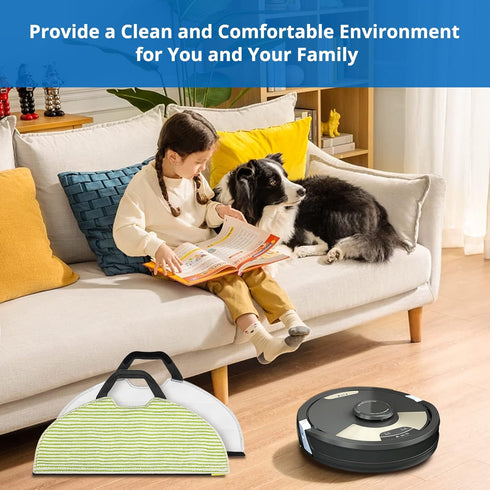 AV2610WA RV2610WA Vacuum Mop Replacement Pads Compatible with Shark RV2610WA AV2610WA RV2620WD RV2410WD AI Ultra 2- in-1 Robot Vacuum, Washable Re...