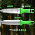 GK01 Hori Hori Garden Knife, Full Tang Gardening Knife with 7.1" Stainless Steel Double-Edged Blade, Heavy Duty Gardening Hand Tool for Weeding an...