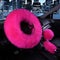 3 Pcs Car Steering Wheel Cover & Handbrake Cover & Gear Shift Cover Set Faux Wool Warm Winter (Rose Red)...