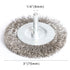 4PCS 3 Inch Stainless Steel Wire Wheel Brushes Kit for Drill with 1/4-Inch Shank,Wire Wheels for Power-Operated Grinders...
