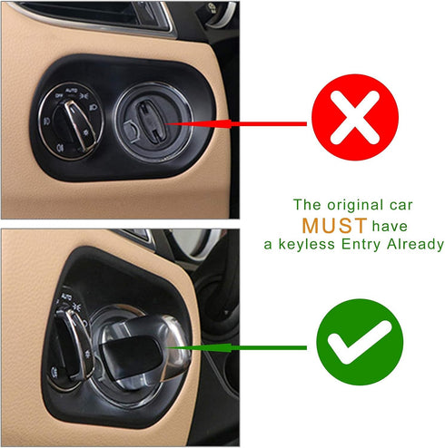 Luxury Red Entry and Drive Comptatible with Porsche 911, Keyless Enter Cover Comptatible with Porsche Cayenne Panamera Macan...