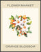 Posterizer 1 pcs-Orange blossom flower market pastel print-Collectibles & Fine Art-Floral & Botanical Art-Living Room Bedroom Decor- unframed wall...