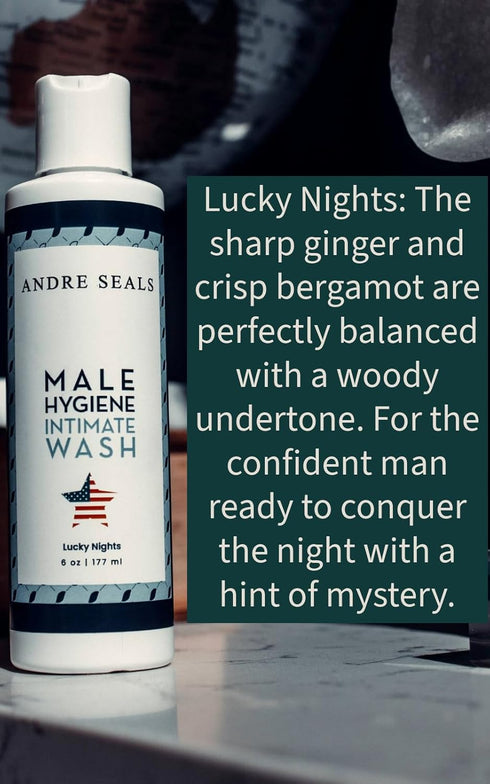 Intimate Wash for Men, Lucky Nights Scent – Refreshing Genital Care & Odor Control, Ball Wash For Men, Ensures Day-Long Freshness, I Rich Lather F...