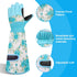 Gardening Gloves for Women, Rose Gloves Gardening Thorn Proof, Long Garden Gloves for Women, Breathable & Durable Leather Gauntlet (Medium, Light ...