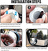 4 Pcs Blind Spot Car Mirror, 2" Round Wide Angle Adjustable Blind Spot Mirror, HD Glass Frameless Convex Rear View Mirror, Round Glass Blind Spot ...
