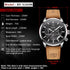 BENYAR Quartz Chronograph Waterproof Watches Business and Sport Design Leather Band Strap Wrist Watch for Men...