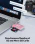 Acer USB C SD 4.0 Card Reader, UHS-II Micro SD Card Reader USB C Supports Dual Card Reading, 2-in-1 Memory SD Card Reader Adapter for iPhone 15 fo...