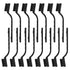 15 Pcs Mini Nylon Wire Brush Set for Cleaning Welding Slag Rust, Wire Bristle Scratch Brush Set, Curved Handle Brushes...