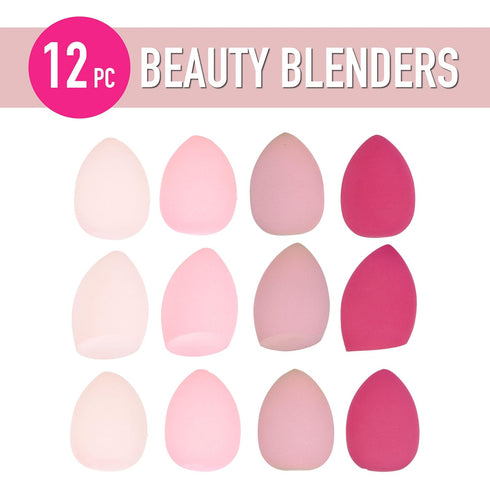 Expressions 12pc Beauty Blenders Value Pack - Assorted Cosmetic Makeup Sponge Beauty Blender Set For Foundation, Blush, Concealer, Eyeshadow, Cont...