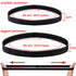 Duufin 20-Piece Elastic Non-Slip Sweat Headbands - Thin Elastic for Women, Men & Girls...