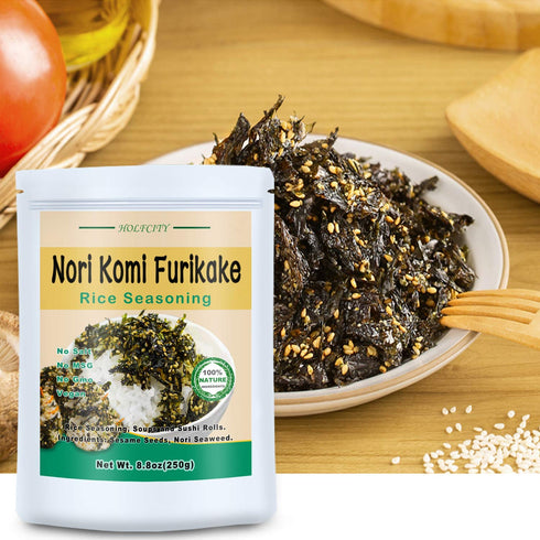Nori Komi Furikake Rice Seasoning, 8.8oz(250g), Perfect for Rice Seasoning, Soups and Sushi Rolls...