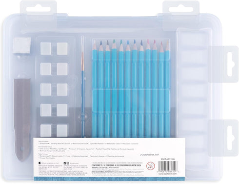 Royal & Langnickel Royal Watercolor Pencils/Cakes Set of 29 PCs...