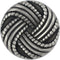 Bezelry 12 Pieces Swirl Ribbon Knot Metal Shank Buttons. 23mm (7/8 inch) (Gray Silver)...