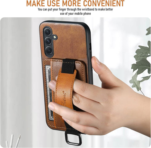 Asuwish Phone Case for Samsung Galaxy A54 5G Wallet Cover with Tempered Glass Screen Protector and Slim Stand Credit Card Holder Mobile Leather Ce...