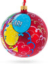Festive Celebration Glass Ball Christmas Ornament 4 Inches...