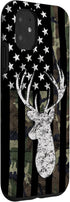 Deer Hunting Camouflage American Flag Whitetail Buck USA Case for iPhone 11...