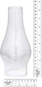 B&P Lamp® 3 Inch Base by 8 1/2 Inch Height Clear Glass Oil or Kerosene Lamp Chimney...