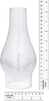 B&P Lamp® 3 Inch Base by 8 1/2 Inch Height Clear Glass Oil or Kerosene Lamp Chimney...