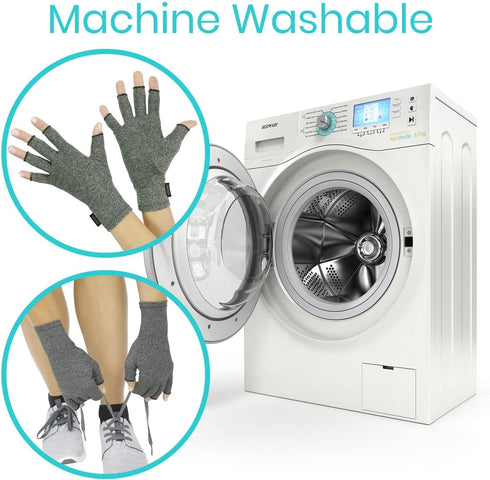 Vive Arthritis Gloves (2 Pairs) - Men Women Rheumatoid Compression Hand Glove for Osteoarthritis - Arthritic Joint Pain Relief - Carpal Tunnel Wri...