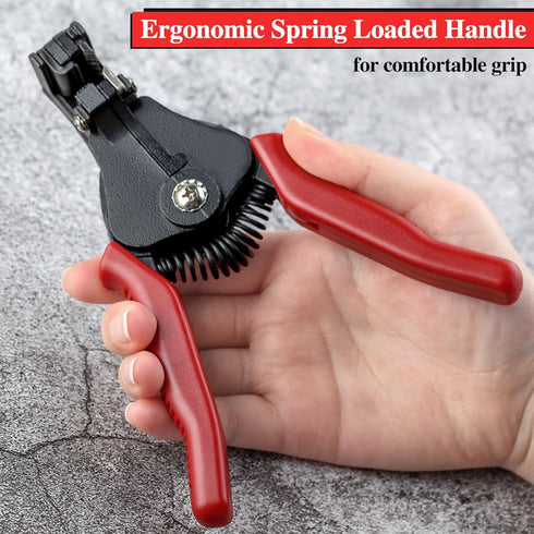 Automatic Wire Stripper Tool Self Adjusting Wire Stripper Electrical Hand Tool, 11-Inch Heavy Duty Precision Wire Stripping Tool for 8-18 AWG (1-3...