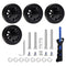 4PC Suitcase Replacement Wheels 2in/50mm X 0.59in/15mm Spinner Wheel Rubber Mute Flexible Smooth for Damaged Luggage Trolley Caster Repair...