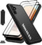 LMDAMZ for Galaxy A13(5G) 6.5 Inch Double Layer Hybrid Military Grade Rugged Shock Resistant Drop Case with 1 PCS Magnetic Car Mount and 2 PCS HD ...