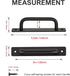 Ravinte Barn Door Handles 4 Pack Sliding Door Handle 5" Hole Center Barn Door Handles Black Cabinet Handles Door Pull Handle Zinc Alloy Door Pulls...