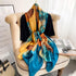Fashion Scarves 100% Satin Silk Scarf Long Lightweight Sunscreen Shawls Wraps for Women Hair Scarves...