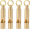 Brass Whistles 4 Pack, Emergency Survival Whistles Loud Safety Whistles for Adults, Self-Defense Whistle for Outdoor Activities, Distress Signal, ...