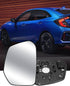 Left Driver Side Mirror Glass Replacement with Power Heated Fit for Honda Civic 2016-2021 Envix 2018-2022 Crider 2019-2022, Convex Mirror Glass Re...