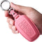 Tukellen for Ford Leather Key Fob Cover with Keychain Compatible with Ford Explorer Mustang Fusion Escape F150 F250 F350 F450 F550 Edge-Pink...