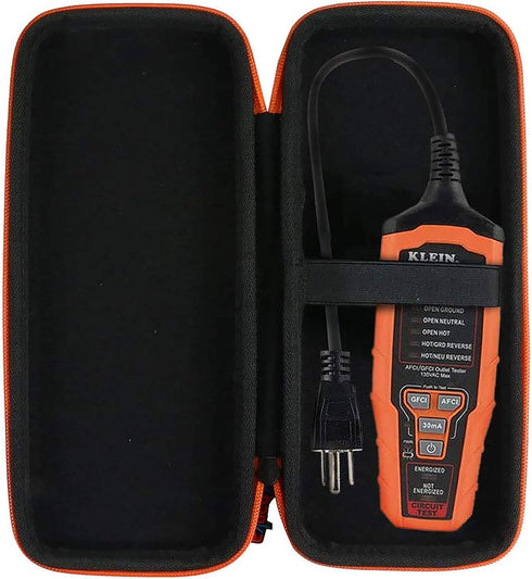 khanka Hard Travel Case replacement for Klein Tools ET250/RT310 AFCI/GFCI Circuit Outlet Device Tester, Case Only...