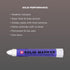 Sakura Solidified Paint Solid Marker, White (Box of 12),XSC-50...